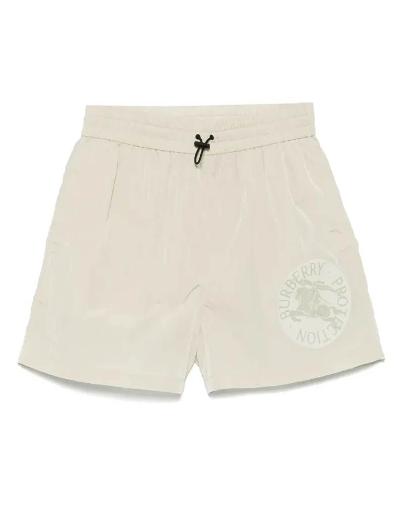 Burberry Shorts mit Logo-Print - Nude Nude