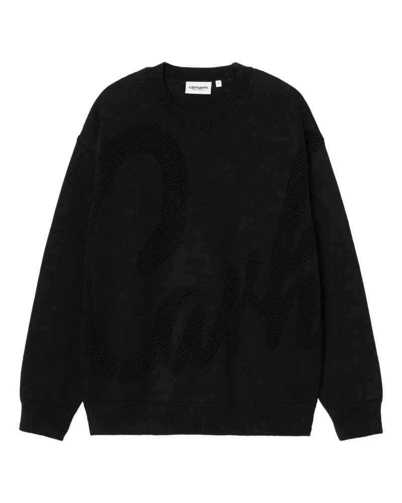 Carhartt WIP W' Perla embossed sweater - Schwarz Schwarz