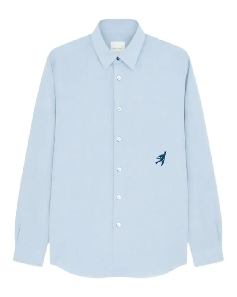 Paul Smith Hemd mit Schwalbenstickerei - Blau Blau