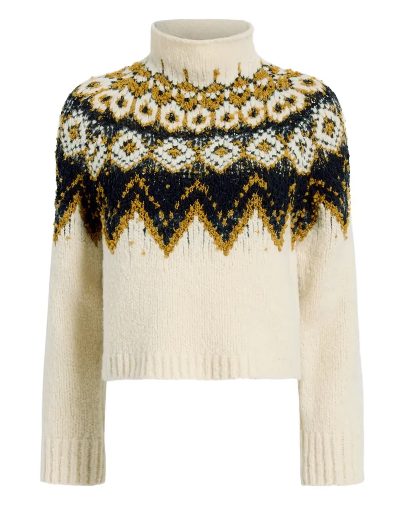 Proenza Schouler Lizzy Rollkragenpullover mit Fairisle-Muster - Nude Nude