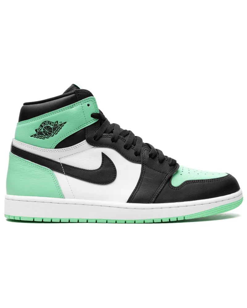 Jordan Air  1 Retro High OG "Green Glow" Sneakers - Weiß Weiß
