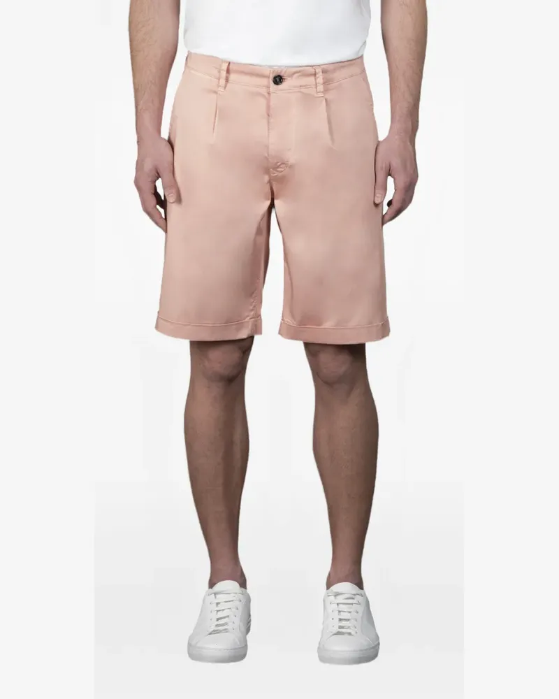 MOORER Shorts mit Falten - Rosa Rosa