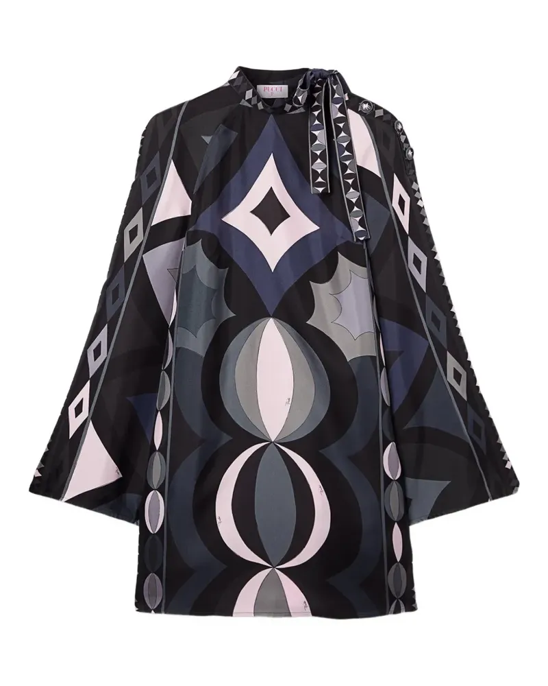 Emilio Pucci Kleid mit geometrischem Print - Schwarz Schwarz