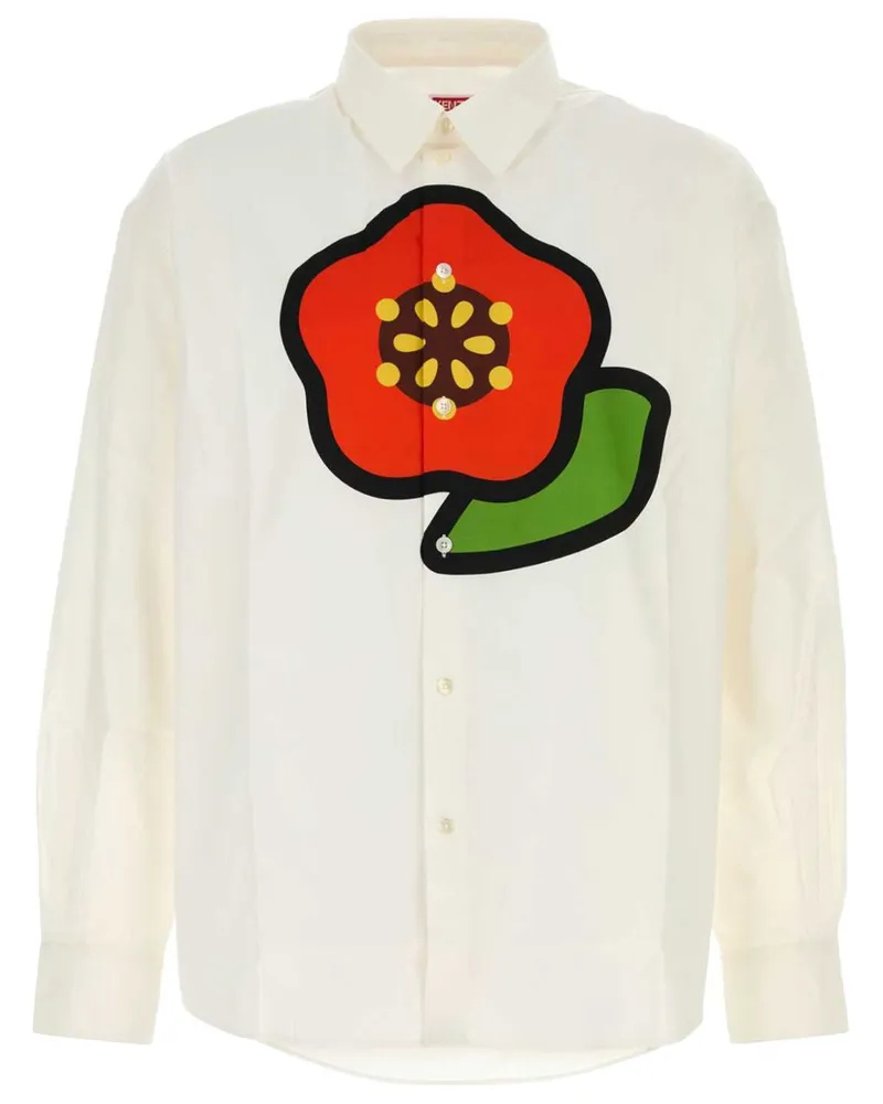 Kenzo Boke Flower Hemd - Weiß Weiß