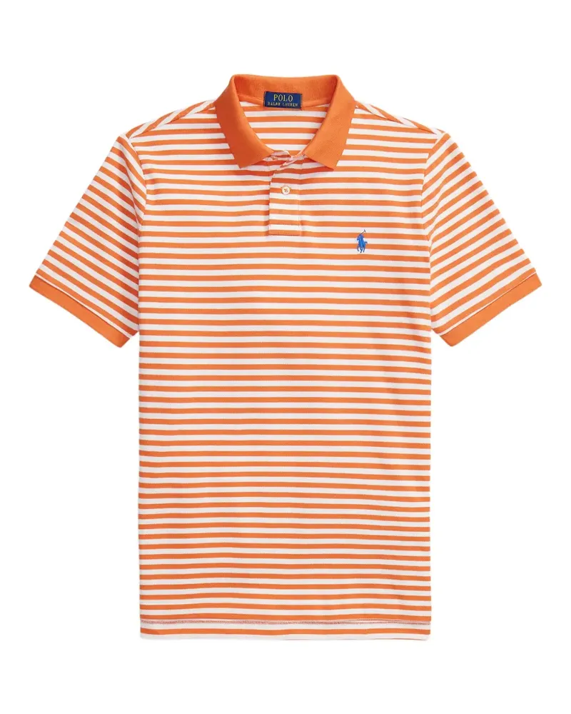 Ralph Lauren striped cotton polo shirt - Orange Orange