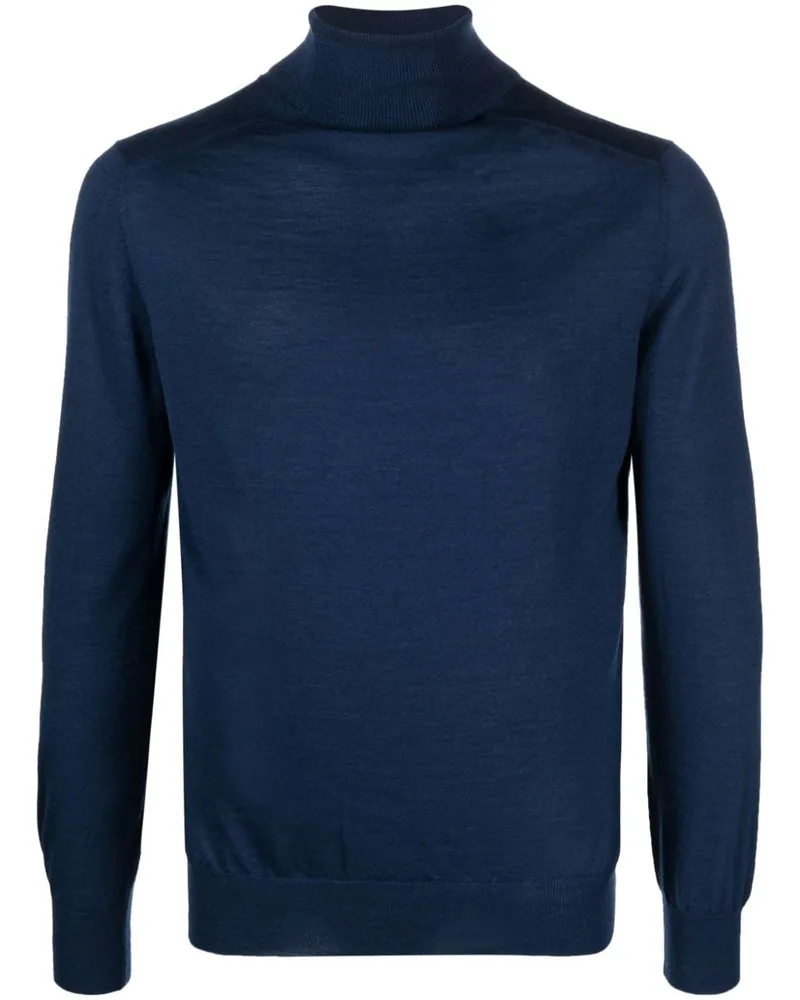 La Fileria Fein gestrickter Pullover Blau