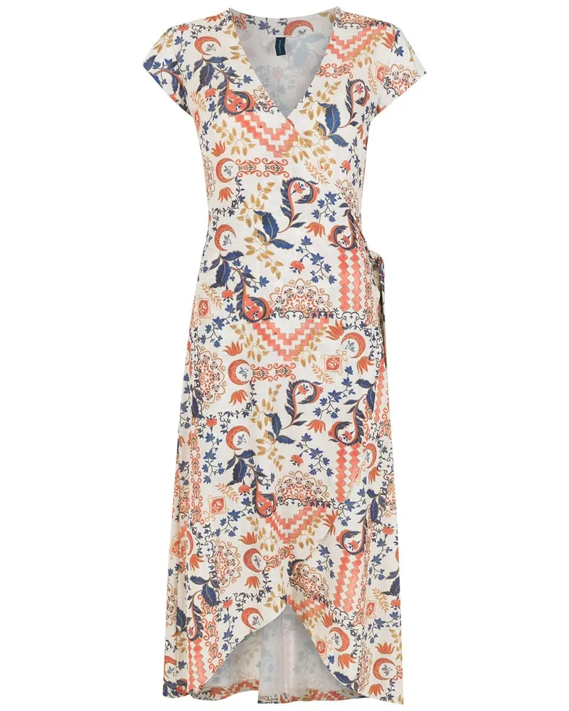 Lygia & Nanny Gewickeltes Kleid mit Blatt-Print - Nude Nude