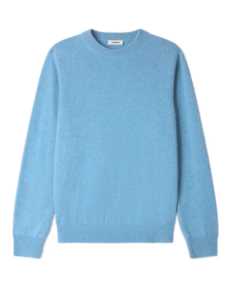 Sandro Klassischer Kaschmirpullover - Blau Blau