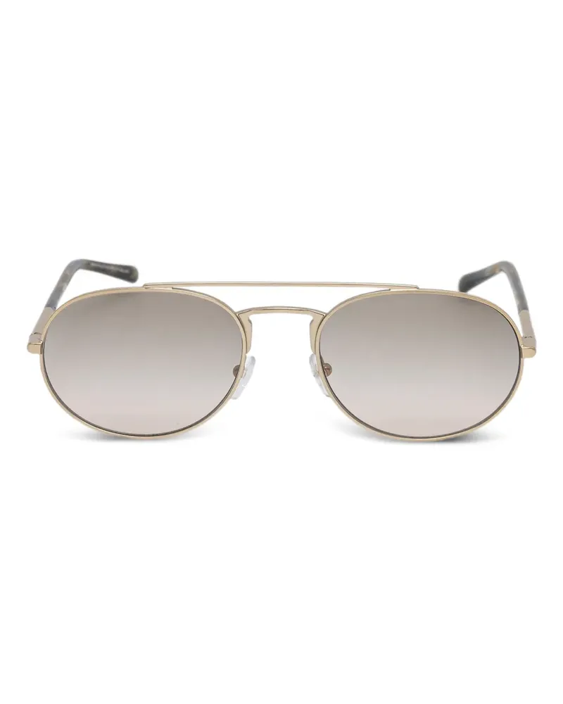 Emporio Armani Sonnenbrille mit rundem Gestell - Gold Gold