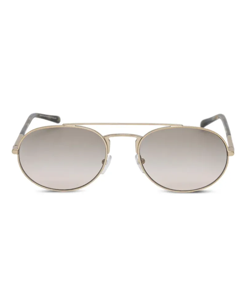 Emporio Armani Sonnenbrille mit rundem Gestell - Gold Gold