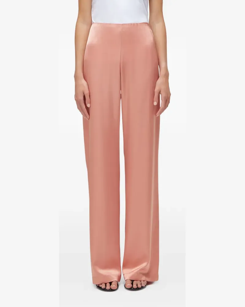Blumarine satin palazzo pants - Rosa Rosa