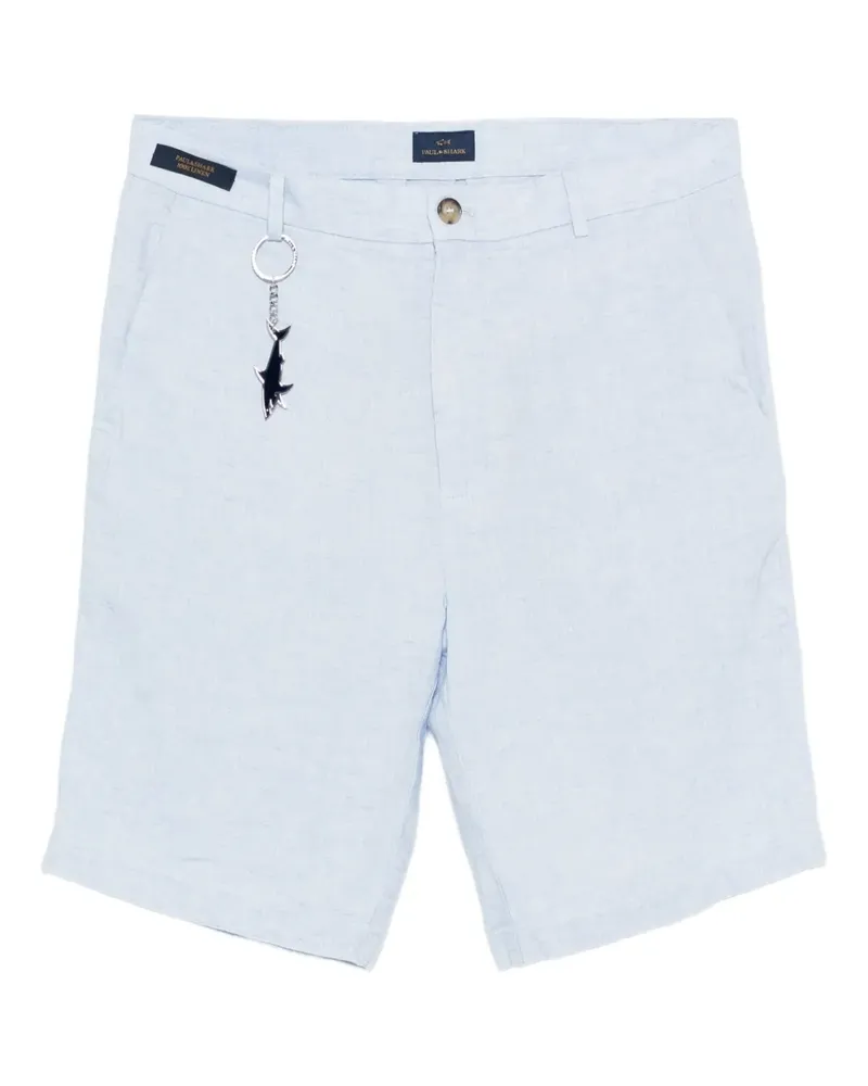 Paul & Shark Leinen-Shorts mit Schlüsselanhänger - Blau Blau