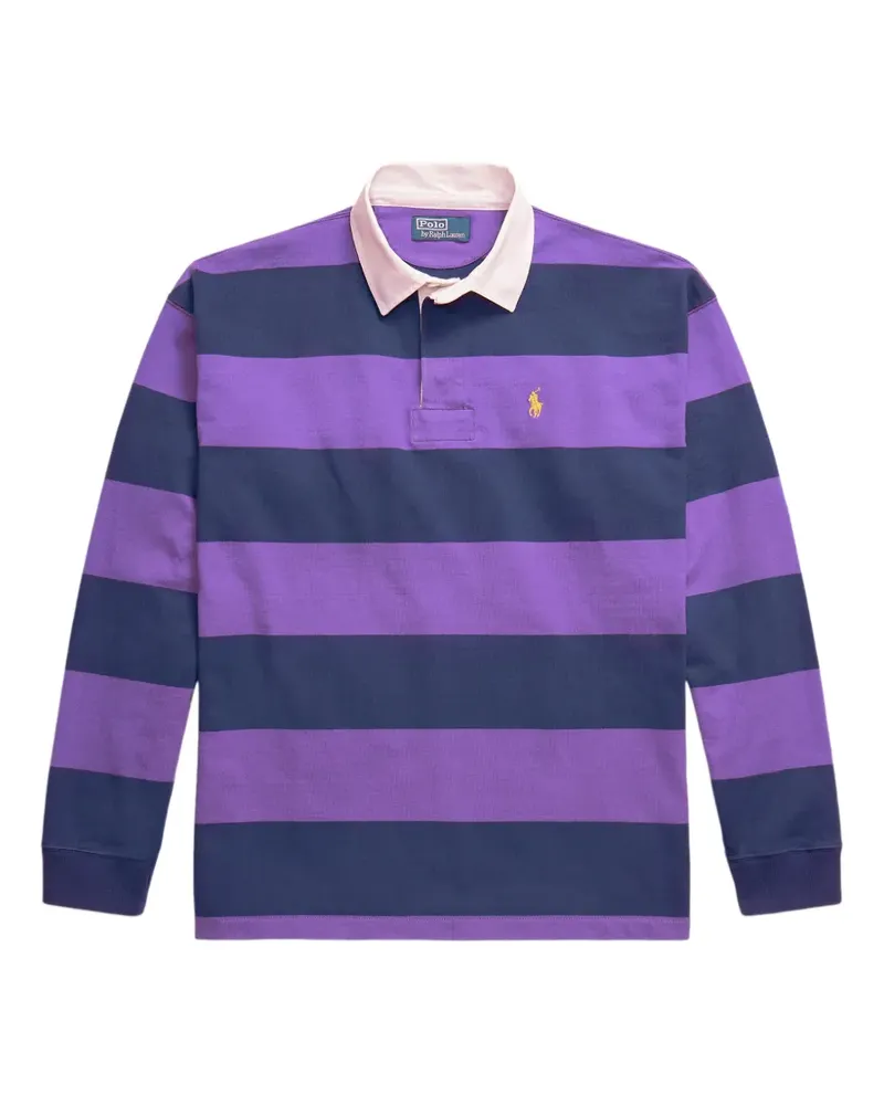Ralph Lauren Gestreiftes Rugby-Hemd - Violett Violett
