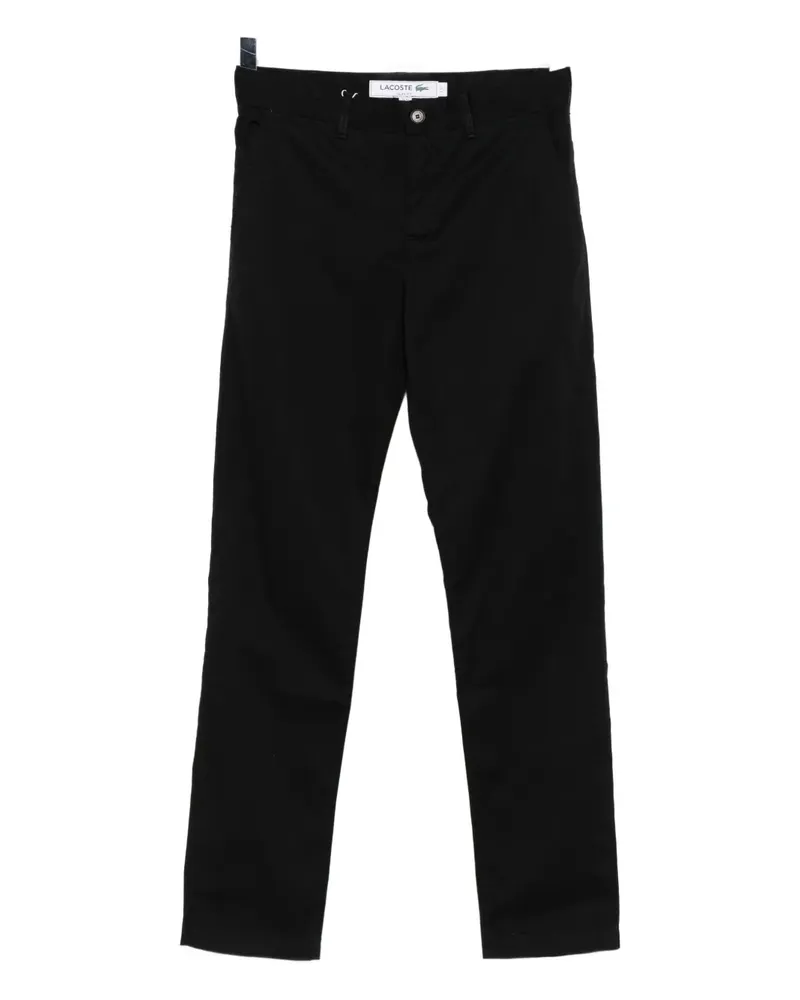 Lacoste Chino mit Logo-Applikation - Schwarz Schwarz