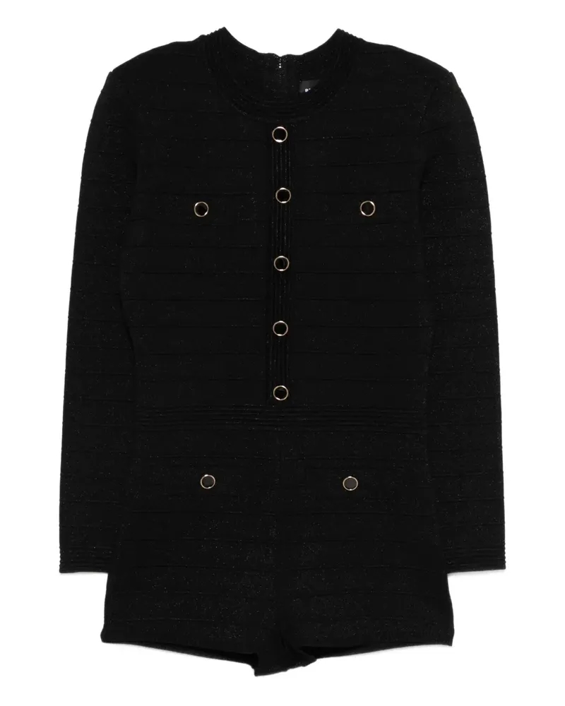 Retrofête Tesni Romper - Schwarz Schwarz