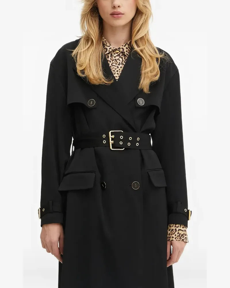 MARCIANO Los Angeles belted button coat - Schwarz Schwarz