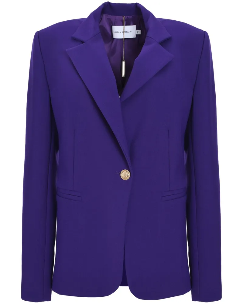 Simona Corsellini Einreihiges Sakko - Violett Violett