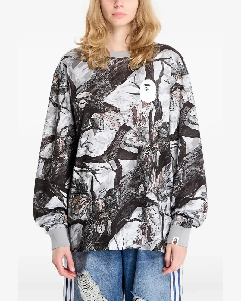 BAPE long-sleeve T-shirt - Weiß Weiß