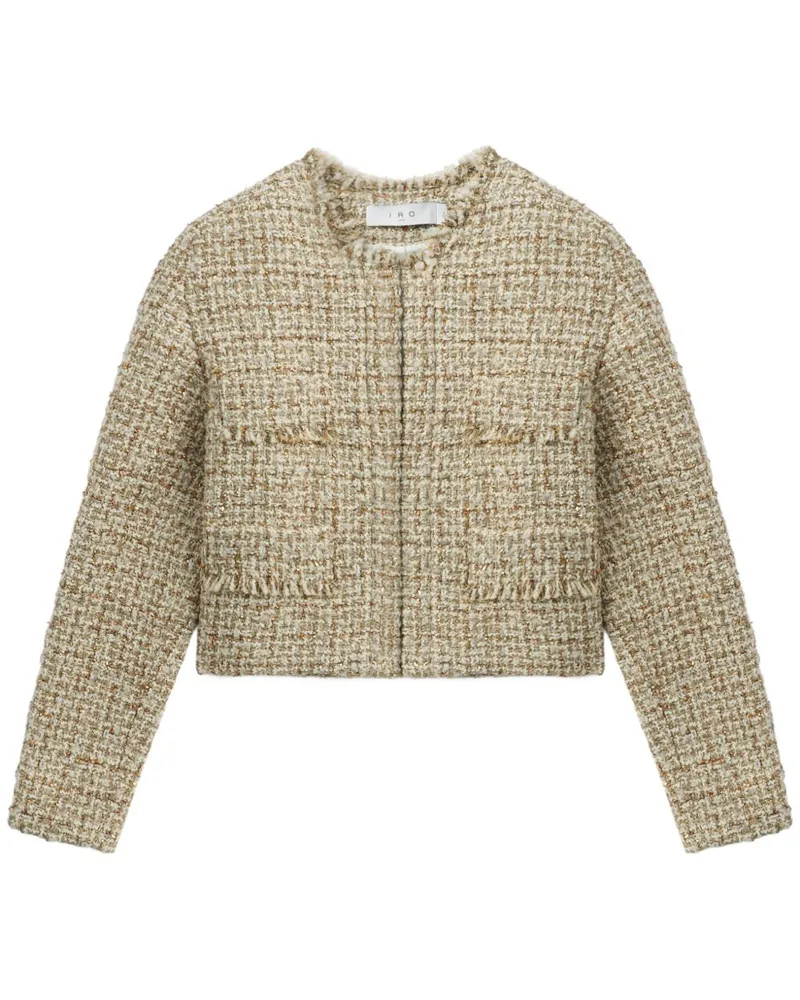 IRO Kurze Tweed-Jacke - Gold Gold