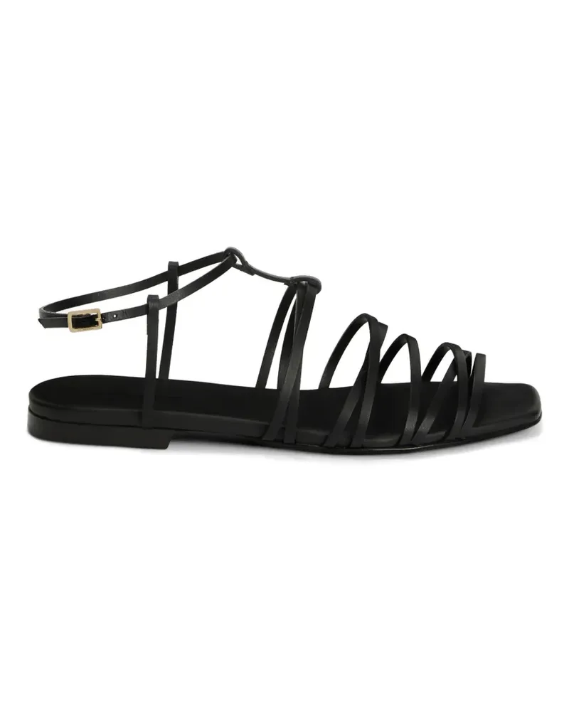 Jil Sander Sandalen mit eckiger Spitze - Schwarz Schwarz