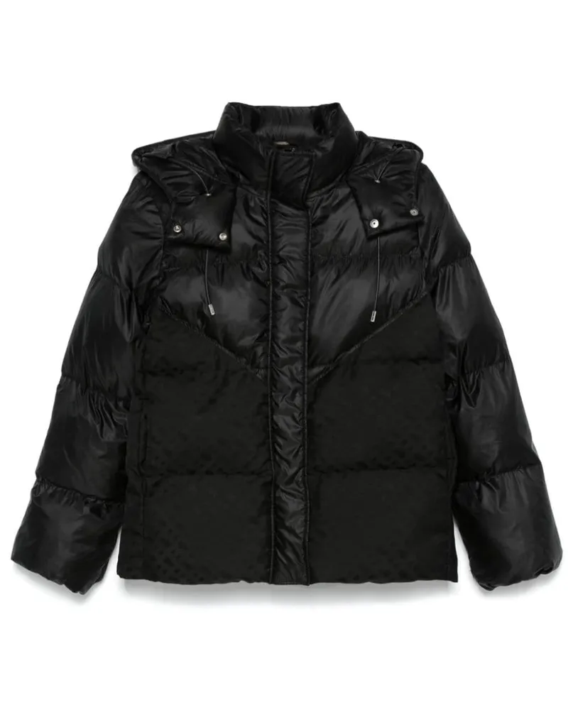 HUGO BOSS Gefütterte Jacke mit Monogramm Schwarz