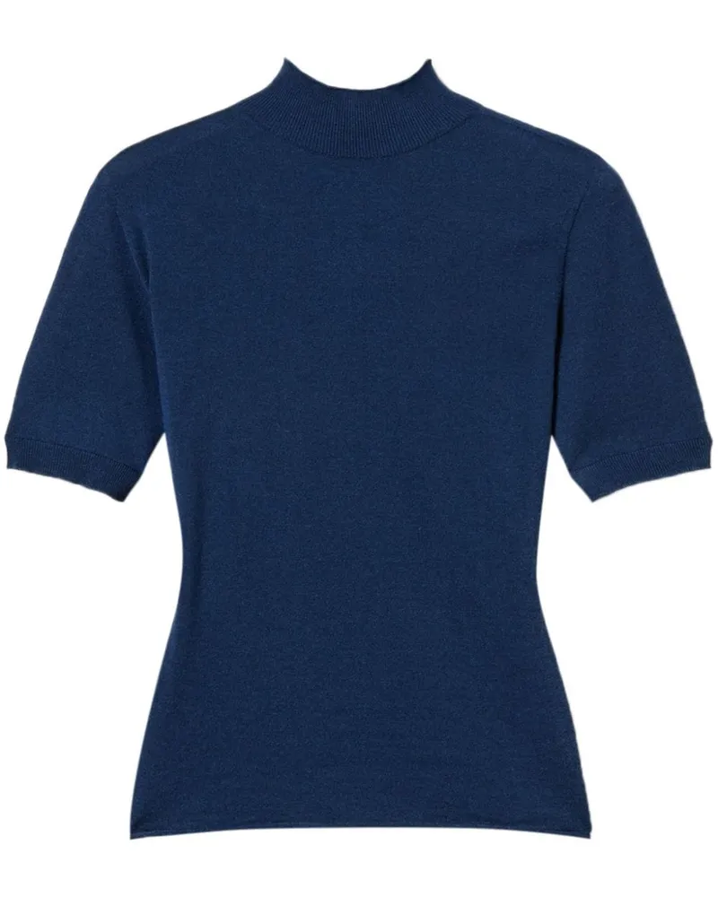 Twin-Set Pullover mit Rollkragen - Blau Blau