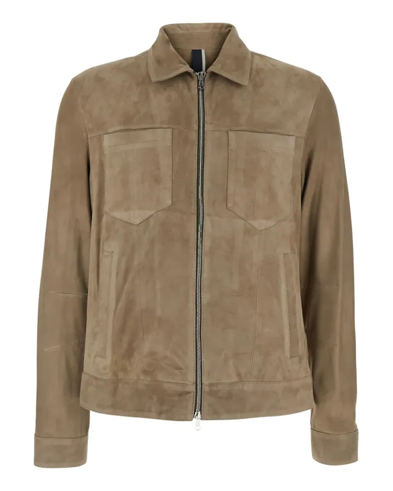 Low Brand suede shirt jacket - Nude Nude