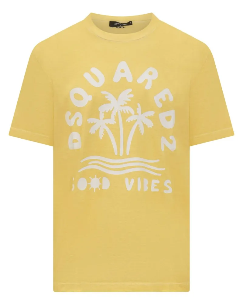 Dsquared2 Good Vibes T-Shirt - Gelb Gelb