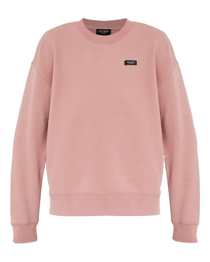 Kate Spade logo-patch sweatshirt - Rosa Rosa