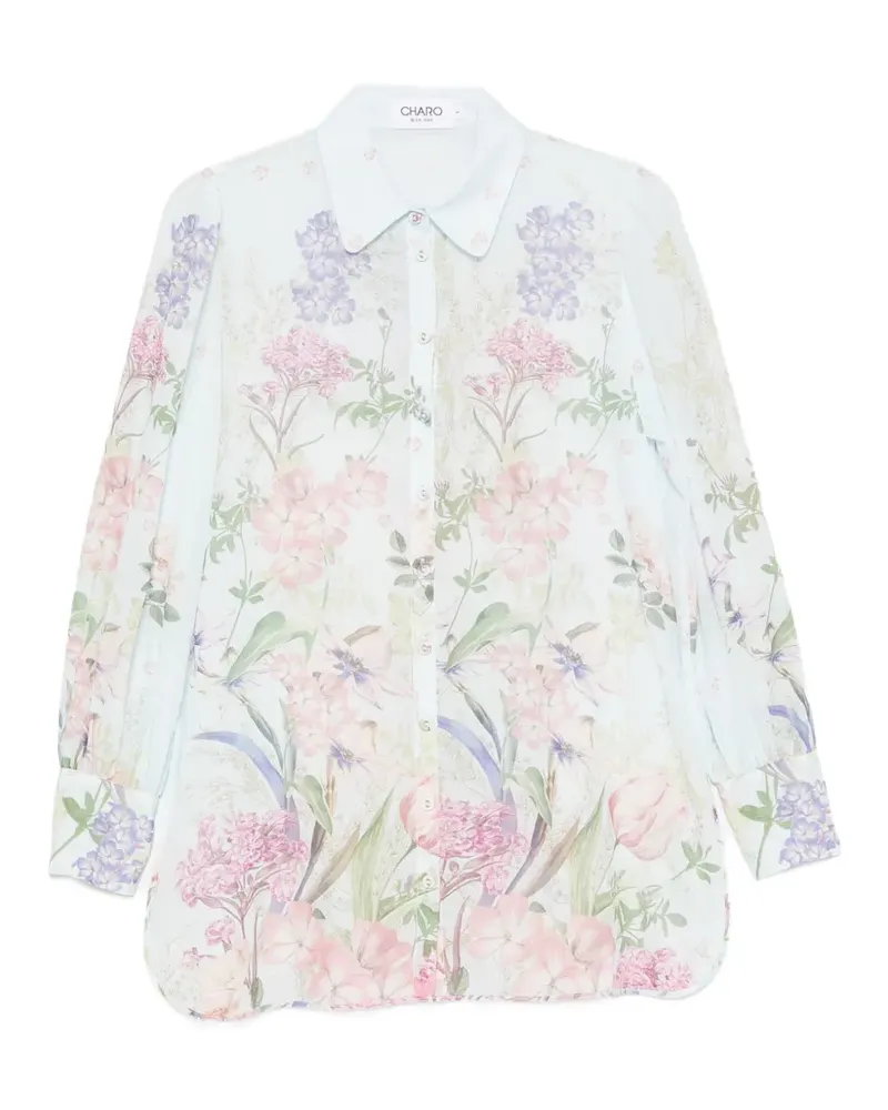 Charo Ruiz Aster floral-print shirt - Blau Blau