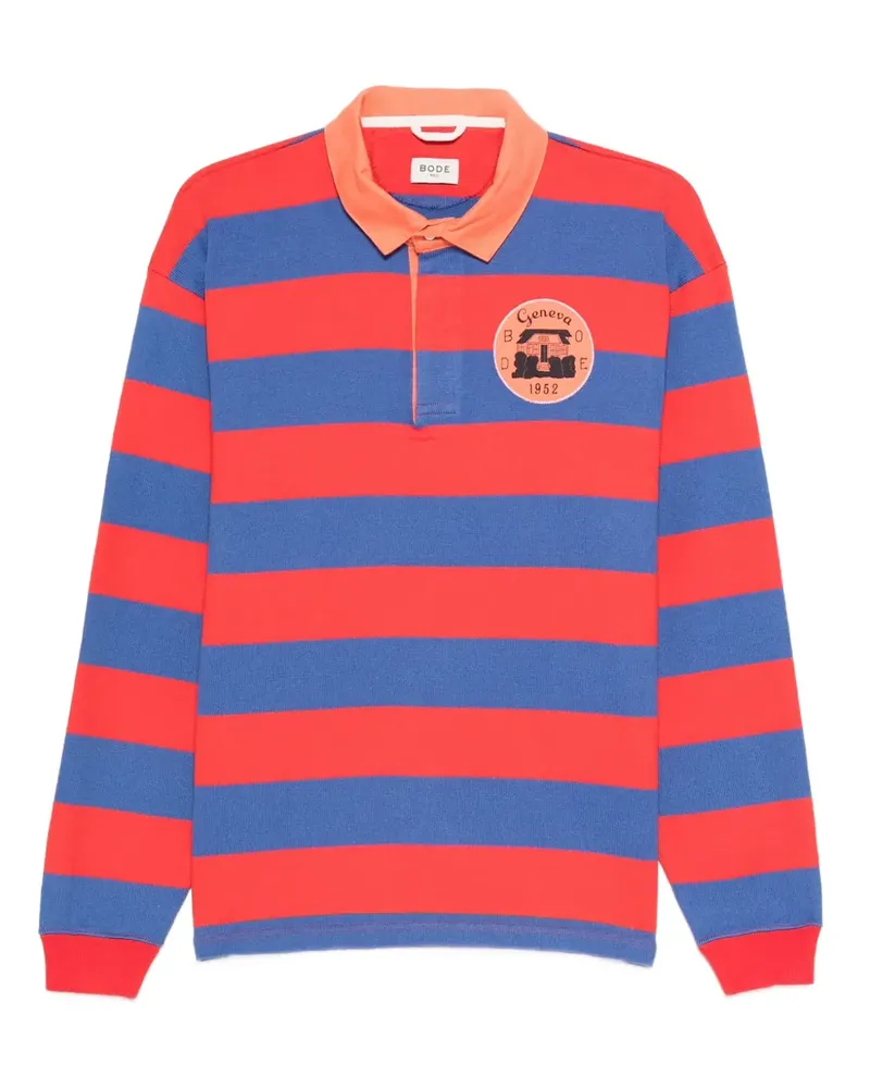 BODE Gestreiftes Rugby-Shirt - Rot Rot