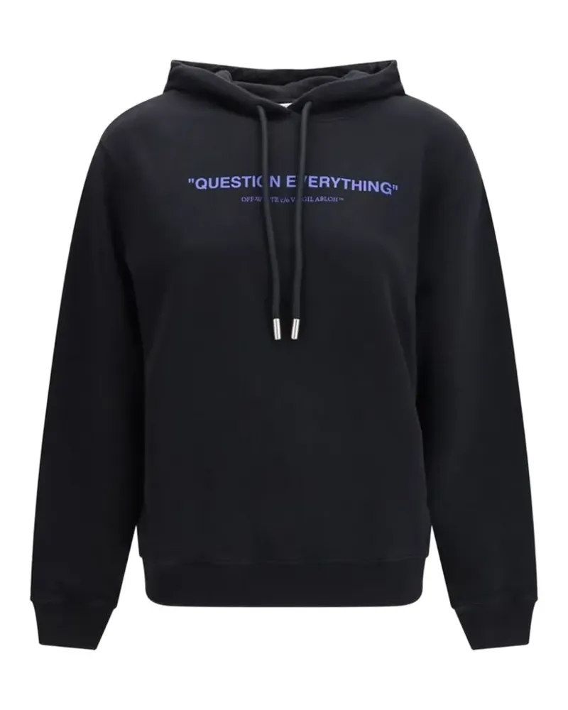 OFF-WHITE Hoodie mit Slogan-Print - Schwarz Schwarz