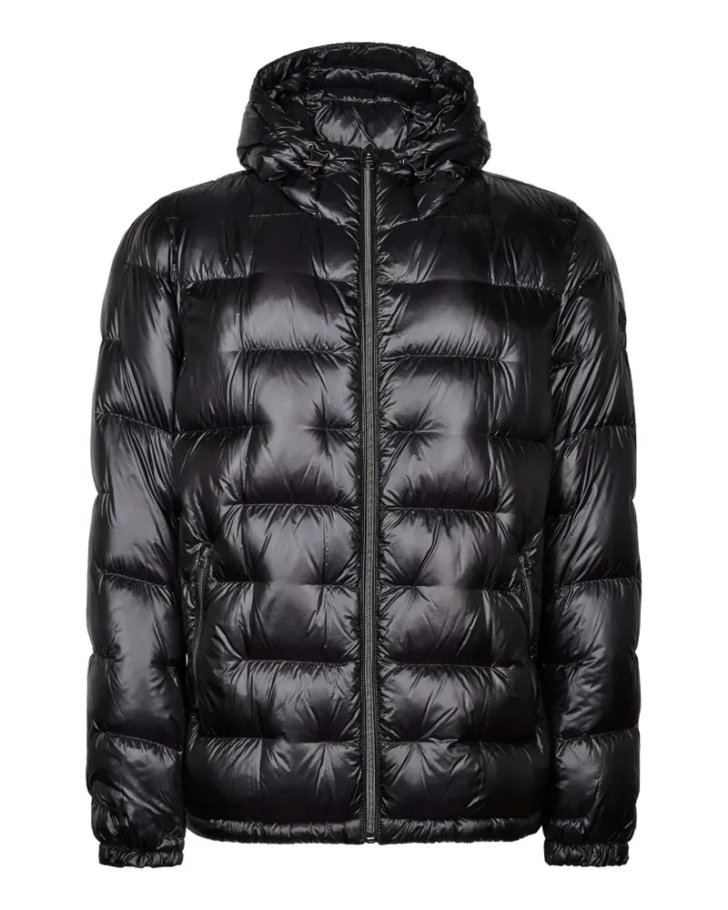 Herno Gesteppte Kapuzenjacke - Schwarz Schwarz