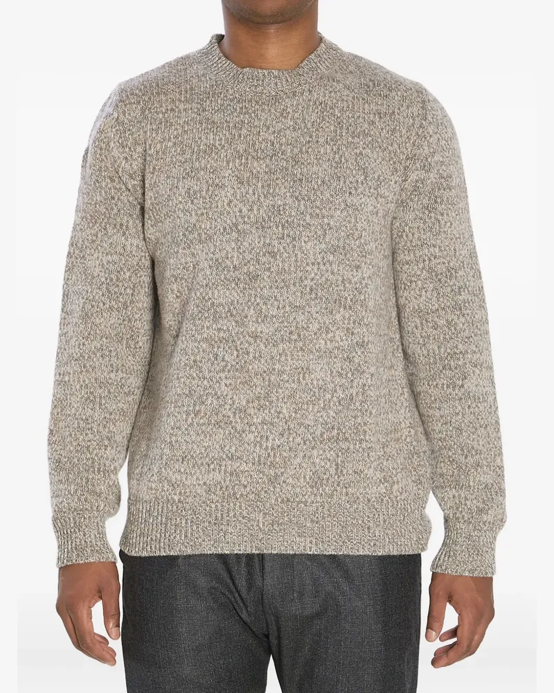 BARENA Melierter Pullover - Nude Nude