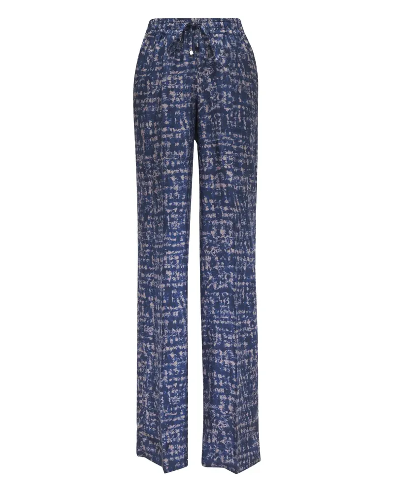 Kiton Hose mit abstraktem Print - Blau Blau