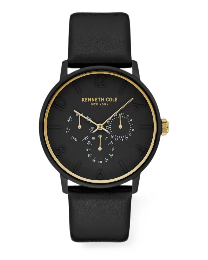 Kenneth Cole Sub-Dial Armbanduhr 42mm - Schwarz Schwarz