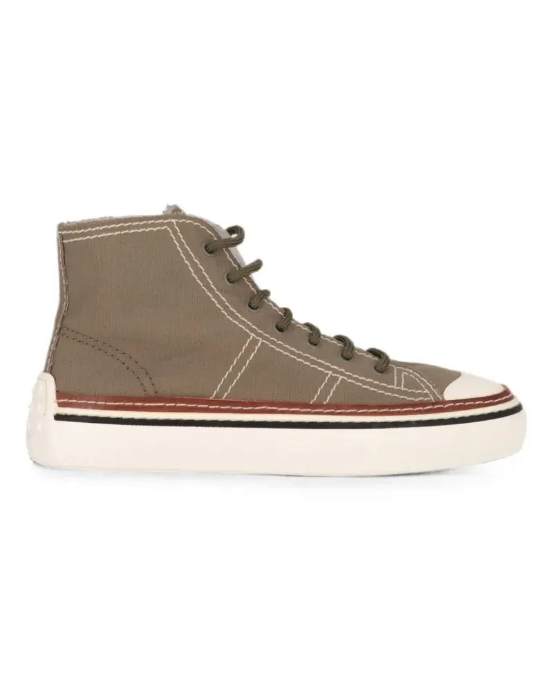 TOD'S Gomma pebble-detail high-top sneakers - Grün Grün