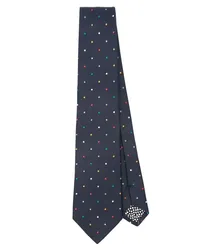 Paul Smith Seidenkrawatte mit Polka Dots Blau