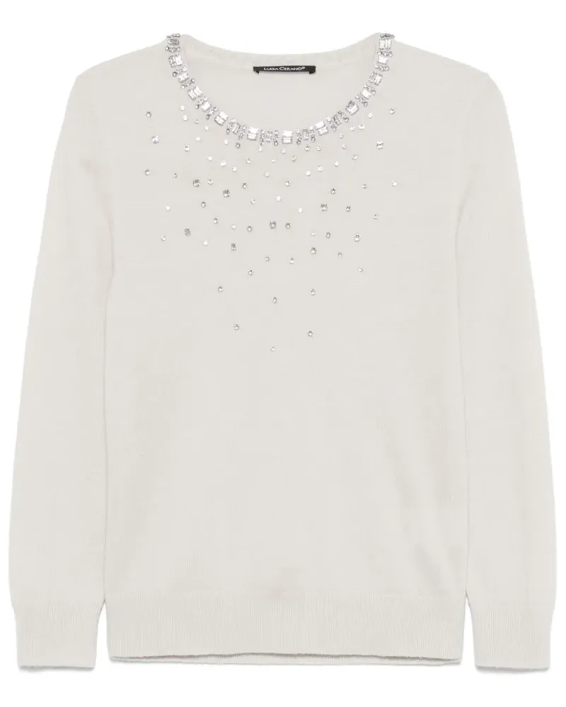 Luisa Cerano Pullover mit Strass - Nude Nude