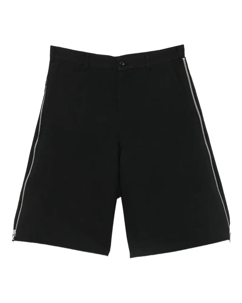 Comme des Garçons side-zip bermuda shorts - Schwarz Schwarz
