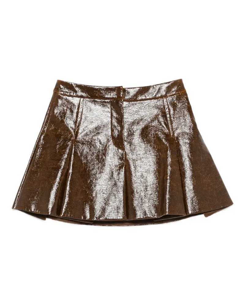 SPORTMAX A-Linien-Rock mit Finish - Braun Braun