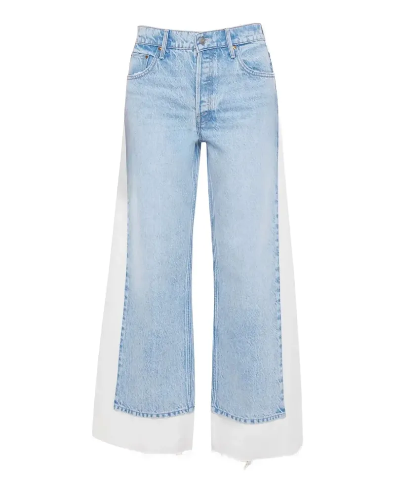 Mother Ausgefranste Nacho Double Dip Jeans - Blau Blau