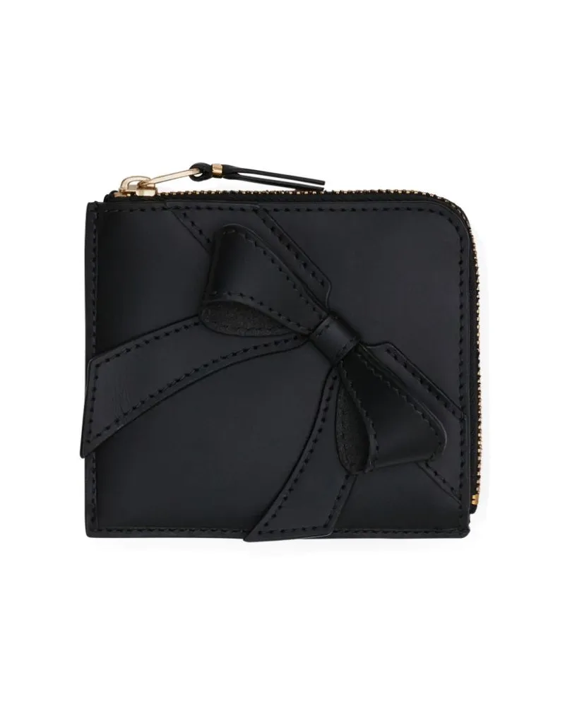 Comme des Garçons Big Bow Portemonnaie - Schwarz Schwarz