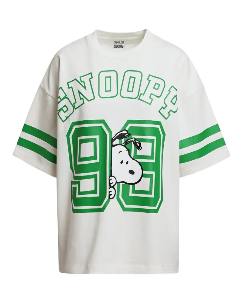 Essentiel Snoopy print oversized T-shirt - Weiß Weiß