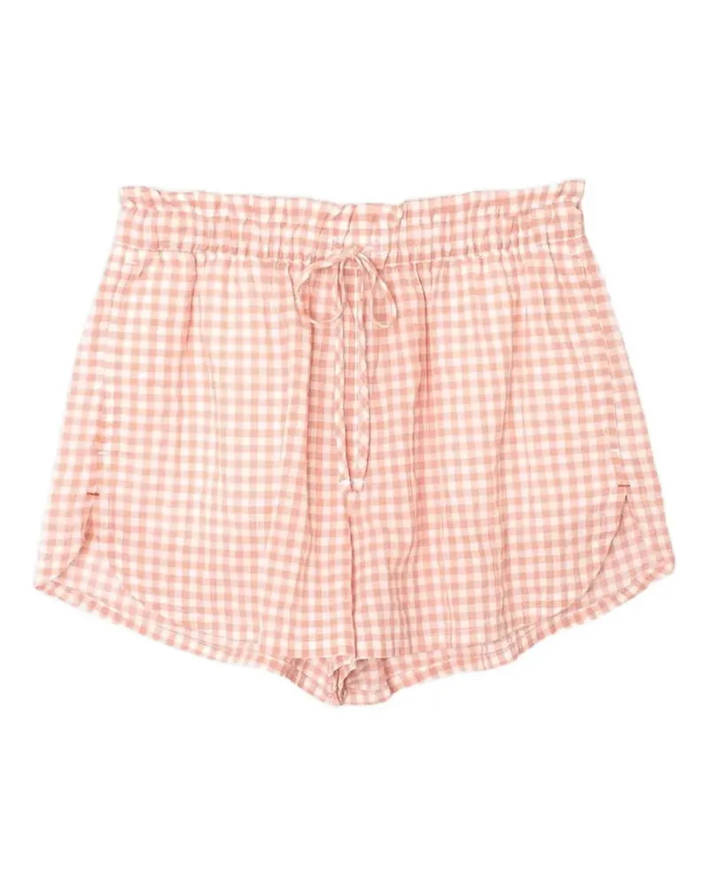 Xírena gingham-print shorts - Rosa Rosa
