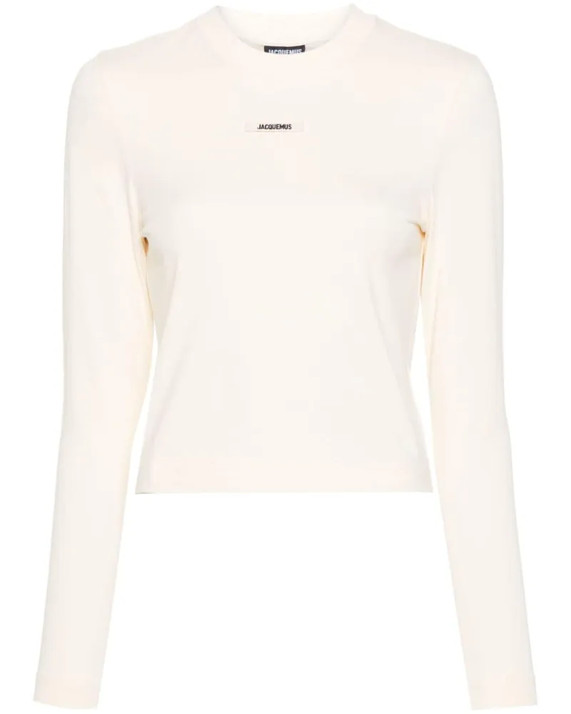 Jacquemus T-Shirt mit Logo-Applikation - Nude Nude