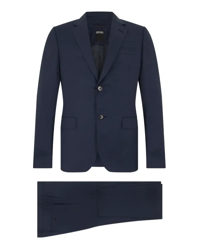 Ermenegildo Zegna Anzug mit fallendem Revers - Blau Blau