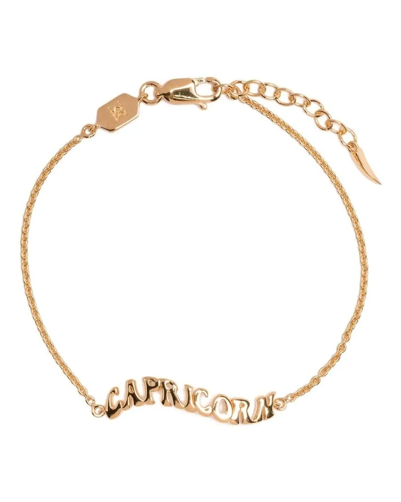 Missoma Armband mit "Capricorn"-Schriftzug - Gold Gold
