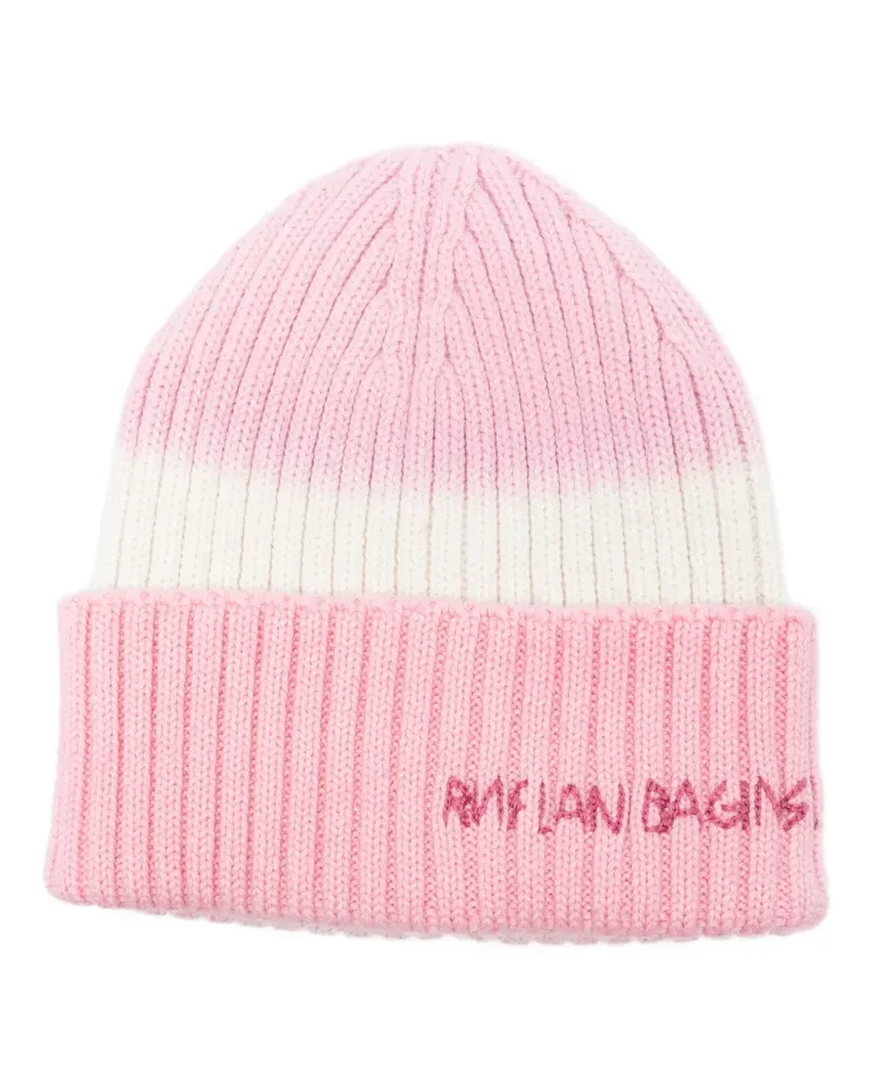 RUSLAN BAGINSKIY Gerippte Beanie - Rosa Rosa