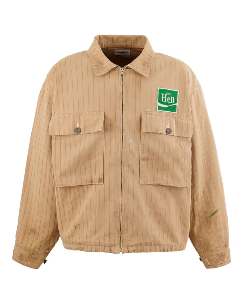 SAINT MXXXXXX Jacke mit Nadelstreifen - Braun Braun